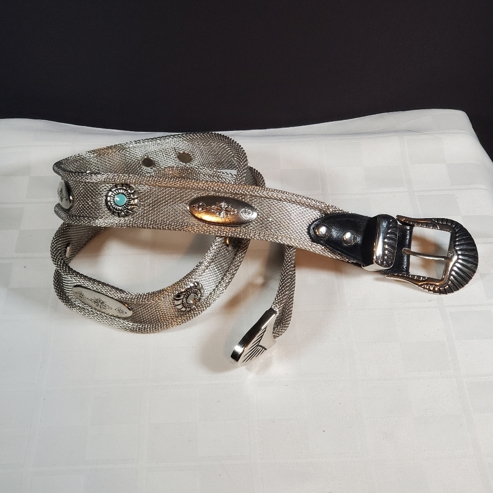 Silver Mesh Belt